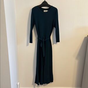 Eliza J Green Long Sleeve Sheath Dress